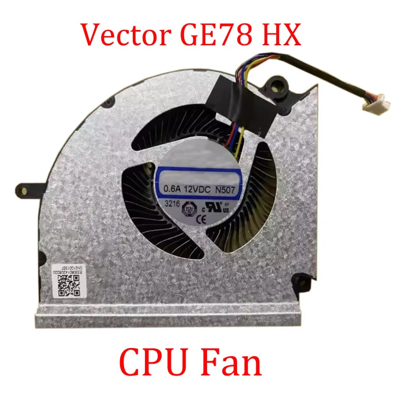 Laptop CPU GPU Fan For MSI Vector GE78 HX 14VIG 14VHG 14VFG 14VGG 0.6A 12VDC New