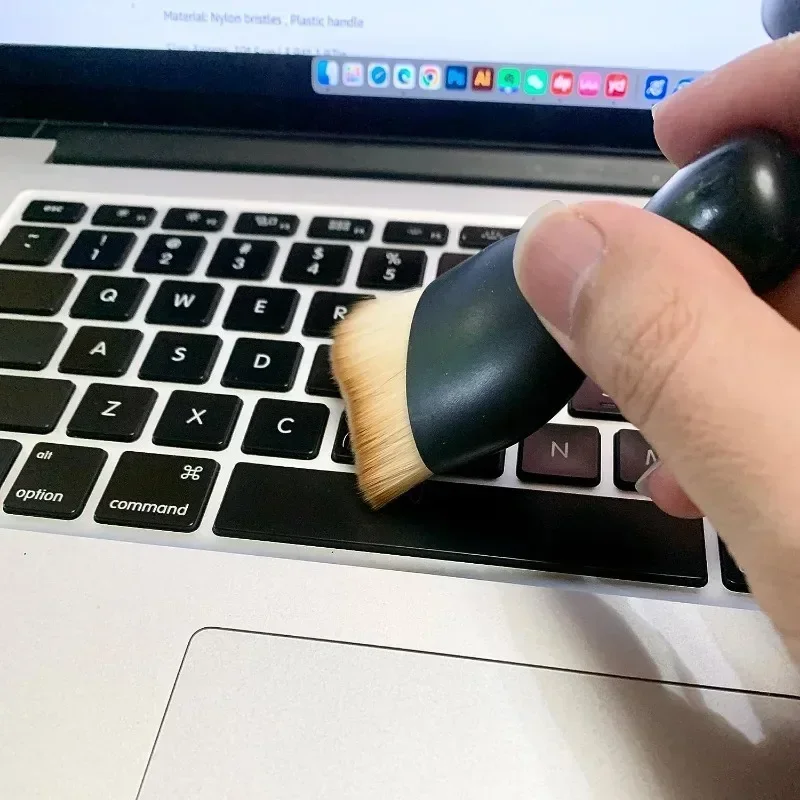 Car Interior Cleaning Brush Keyboard Air Conditioner Camera Thick Soft Fur Clean Brush with Cover Crevice Dust Detailing Tools