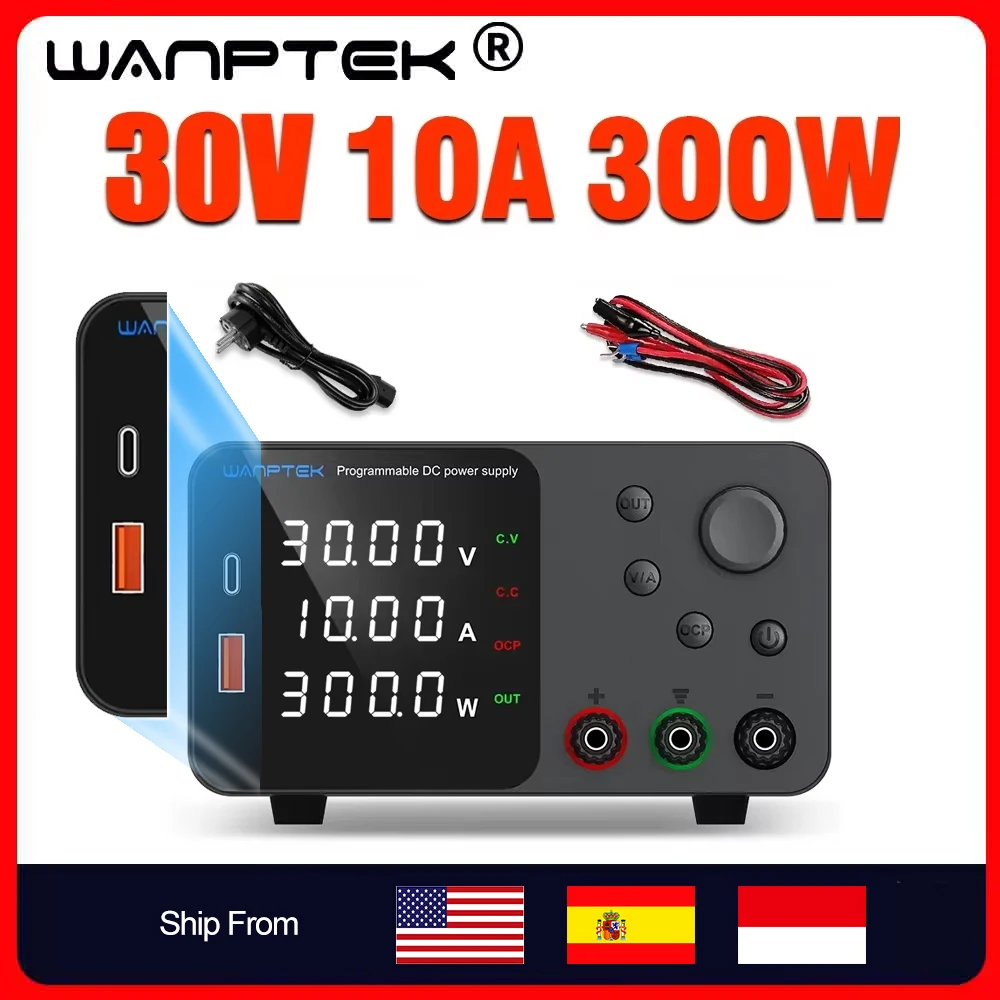 Lab Bench Power Supply Laboratory Switching Power Supply Unit 30V 10A  Adjustable Digital Source 60V 5A Voltage Stabilizer 120V