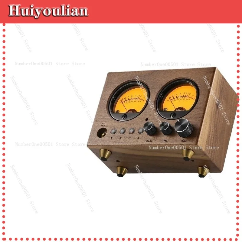 4 In 1 Out Audio Switcher Selector Preamplifier with Remote Control Bass Treble Tone EQ Headphone Amp 93/128