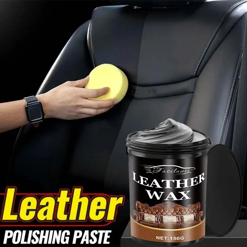 NEWCar Leather Component Repair Wax - a Product for Restoring The Shine of Black Interior Decorations And Dashboards - Prevents