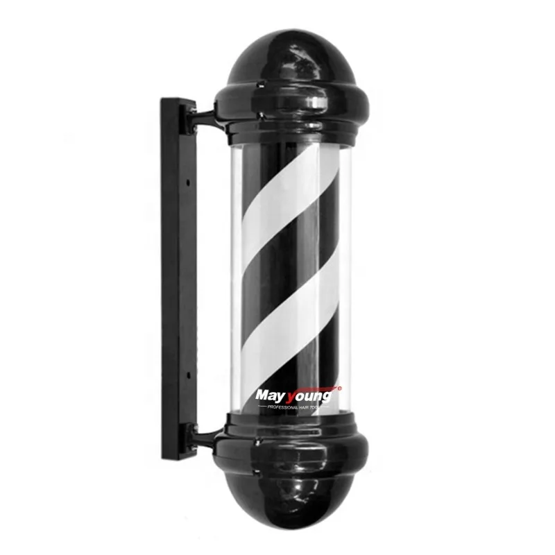 Barber pole Black and White Barber shop lamps lighting