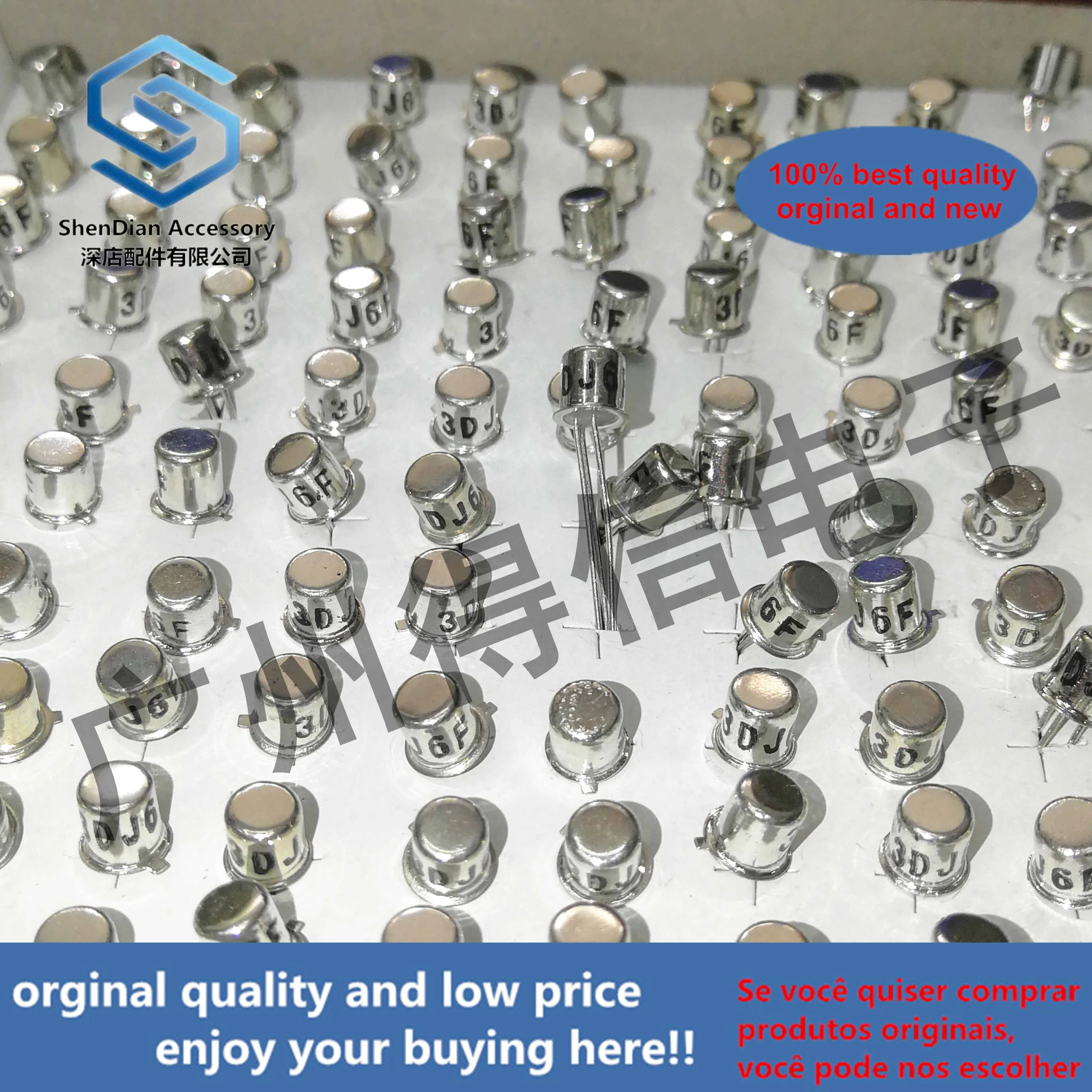 5pcs 100% orginal new 3DJ6F FET 3DJ6 New Iron Cap Transistor MOS Tube Tin Foot  real photo