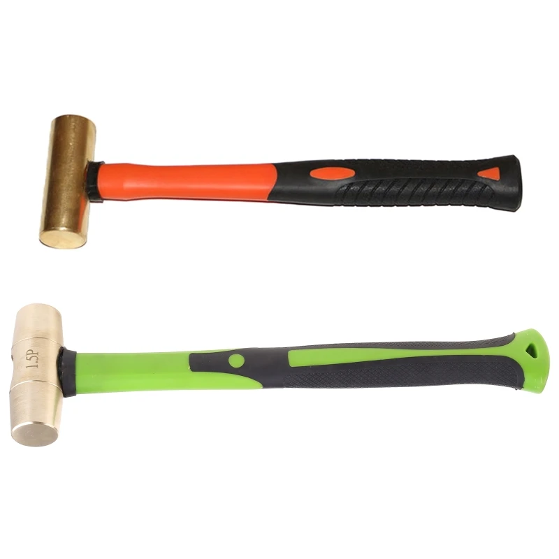 0.45kg/0.68kg Red Drum Hammer Non-sparking Tools Lightweight Shockproof