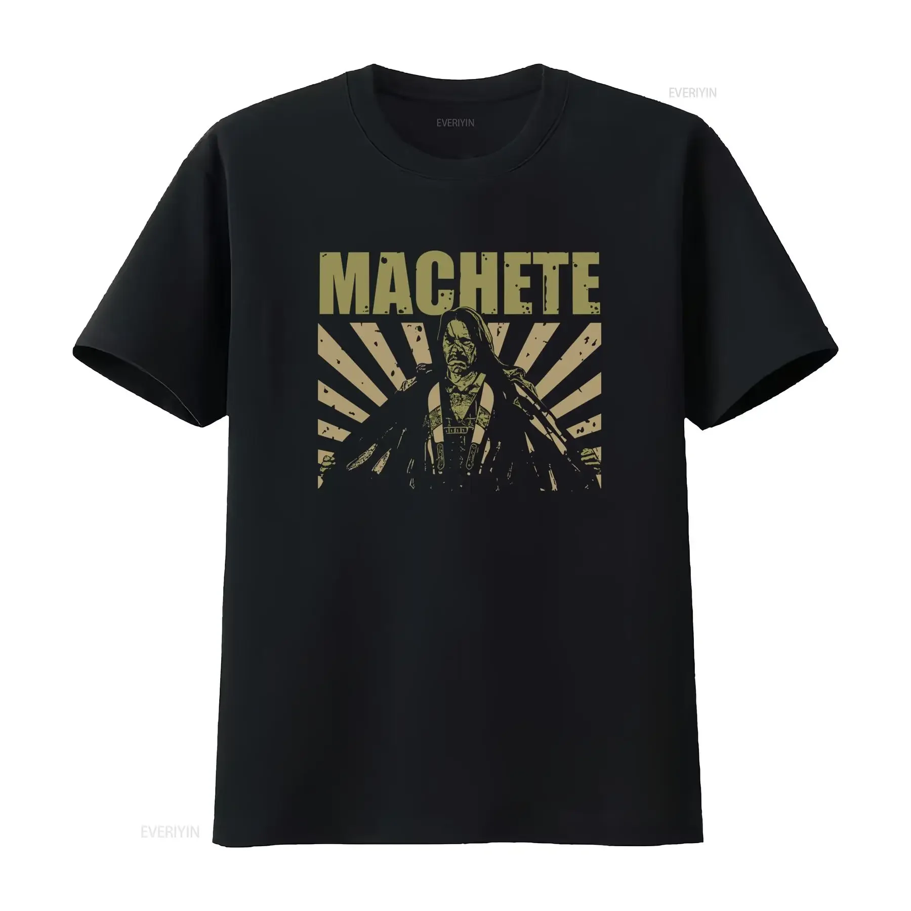 Machete Danny Trejo's Mexican Actor Action T Shirt for Men vintage Washed graphic Stretched Stylish Comfortable