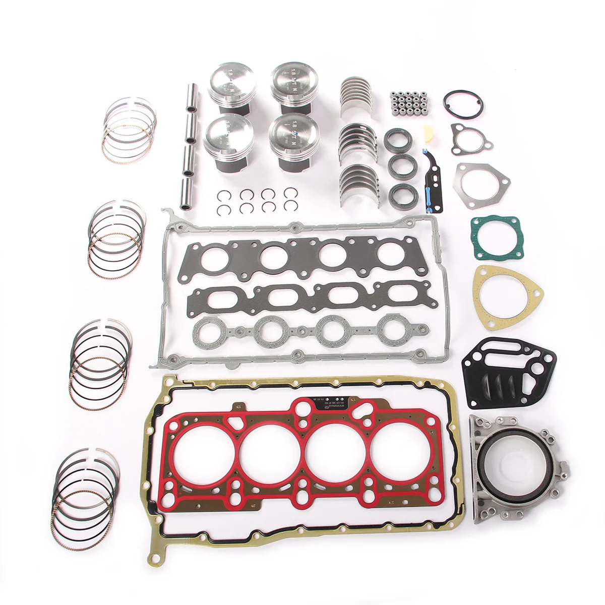 1.8T 20V Engine Overhaul Rebuilding & Piston Ring Kit Fit For VW Beetle Golf Jetta Passat AUDI A4 TT Seat Leon 06B 107 065 N