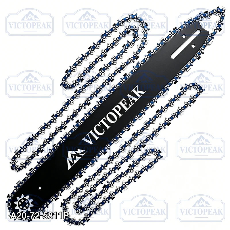 20 Zoll Kettensägen-Führungsschiene Kette 3/8'' 0,058'' 72 Glieder für Husqvarna Kettensäge Gartenwerkzeug Ersatzteile Zubehör – Detail 6