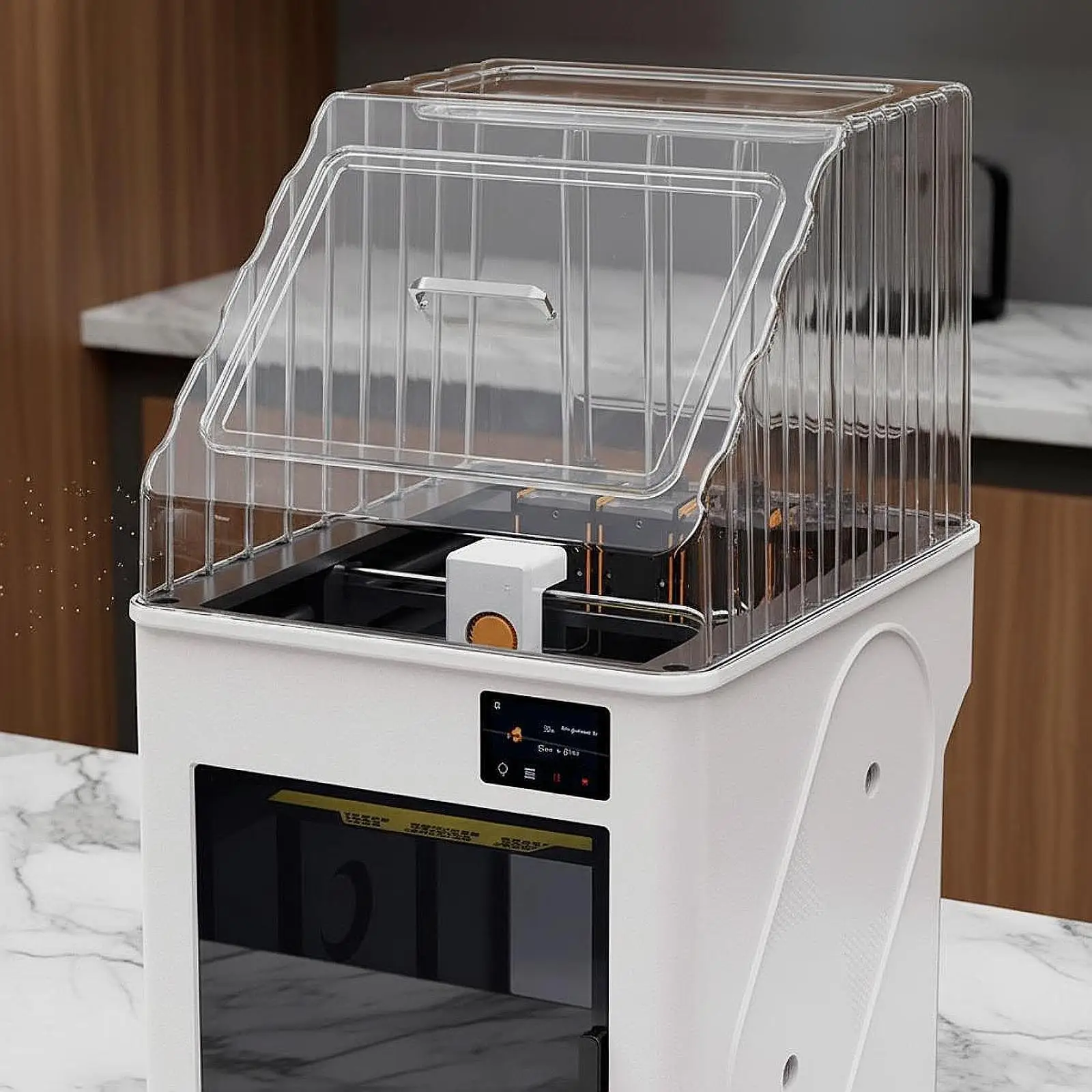 3D Printer Clear Top Cover Premium Magnetic Hatch PC Enclosure Top Lid High Temp Resistant view 6