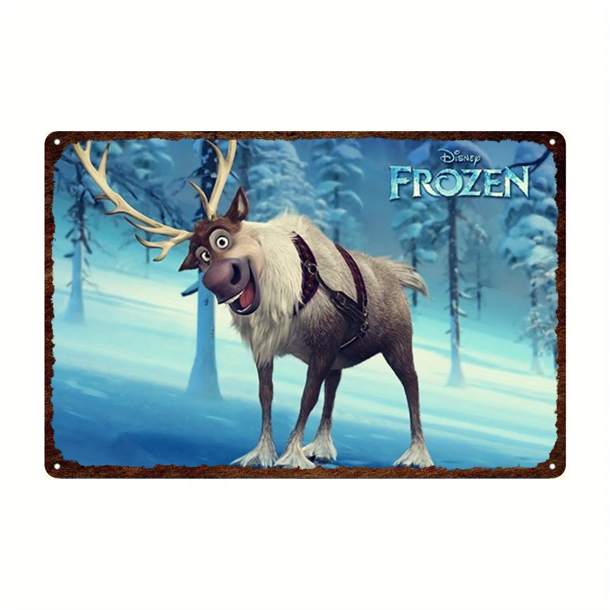 [2D plano] 1 placa de metal vintage de aluminio congelado, placa de estaño, póster retro para decoración del hogar, 7,9x11,8 pulgadas, pintura sin marco, Fea