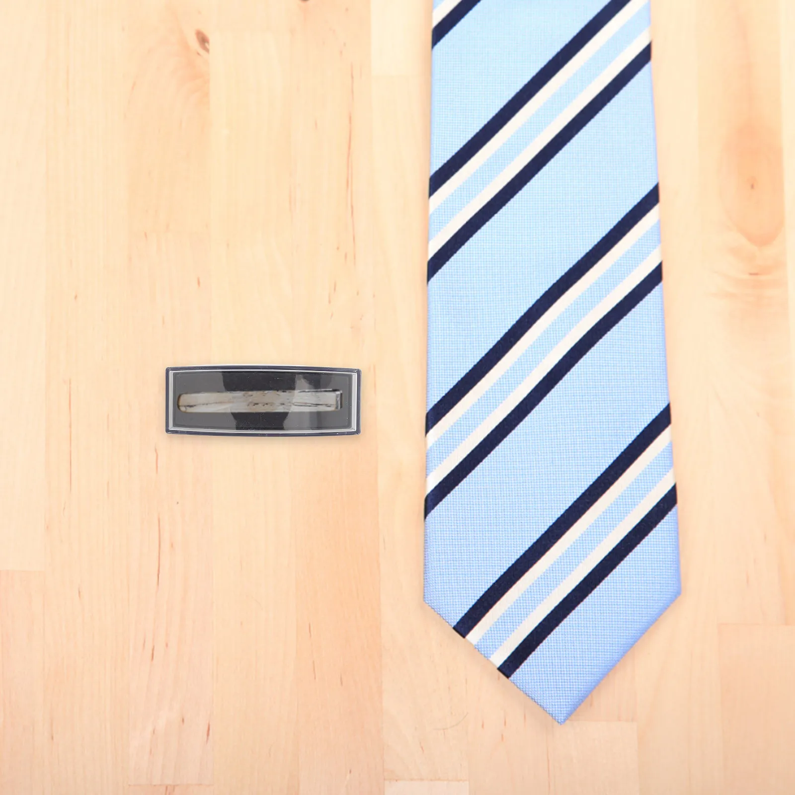 5Pcs Transparent Tie Clip Display Case Clear Plastic Organizer Storage Box for Tie Bars Cufflinks Travel Gift Presentation