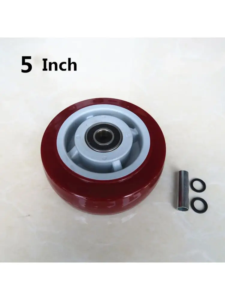 

1 Pc Packing 5 Inch Caster Red Medium Heavy Duty Single Wheel