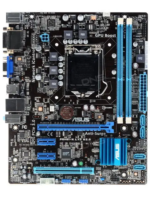 Imagem -02 - Placa-mãe Asus-p8h61-m Lx2 R2.0 Suporte Lga 1155 I32130 2120 2400 3245 2400 3770 Cpu Micro Atx Intel H61 Ddr3