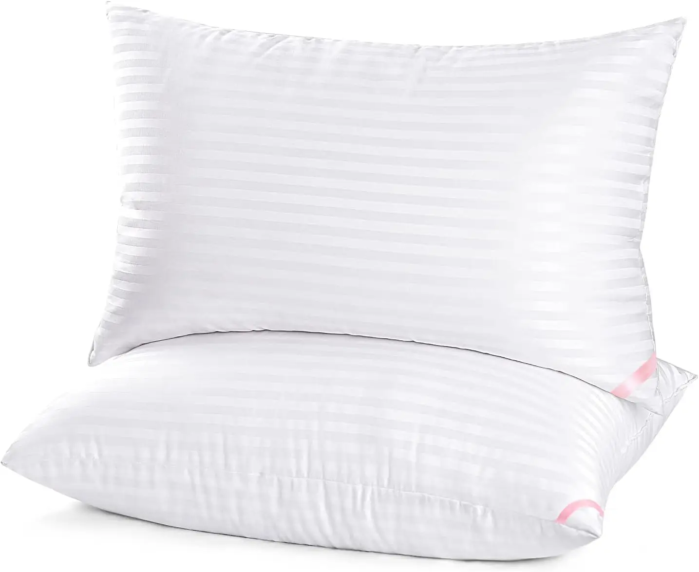 

Hotel Collection Bed Pillows for Sleeping 2 Pack Queen Size，Pillows for Side and Back Sleepers,Super Soft Down Alternative Micro