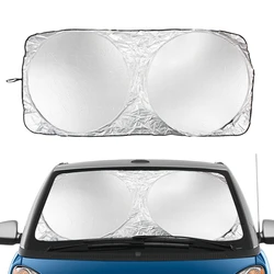 Parasole a doppio anello 150*70 tenda da sole per parabrezza per auto coperta con protezione solare UV tenda da sole per finestra anteriore accessori auto