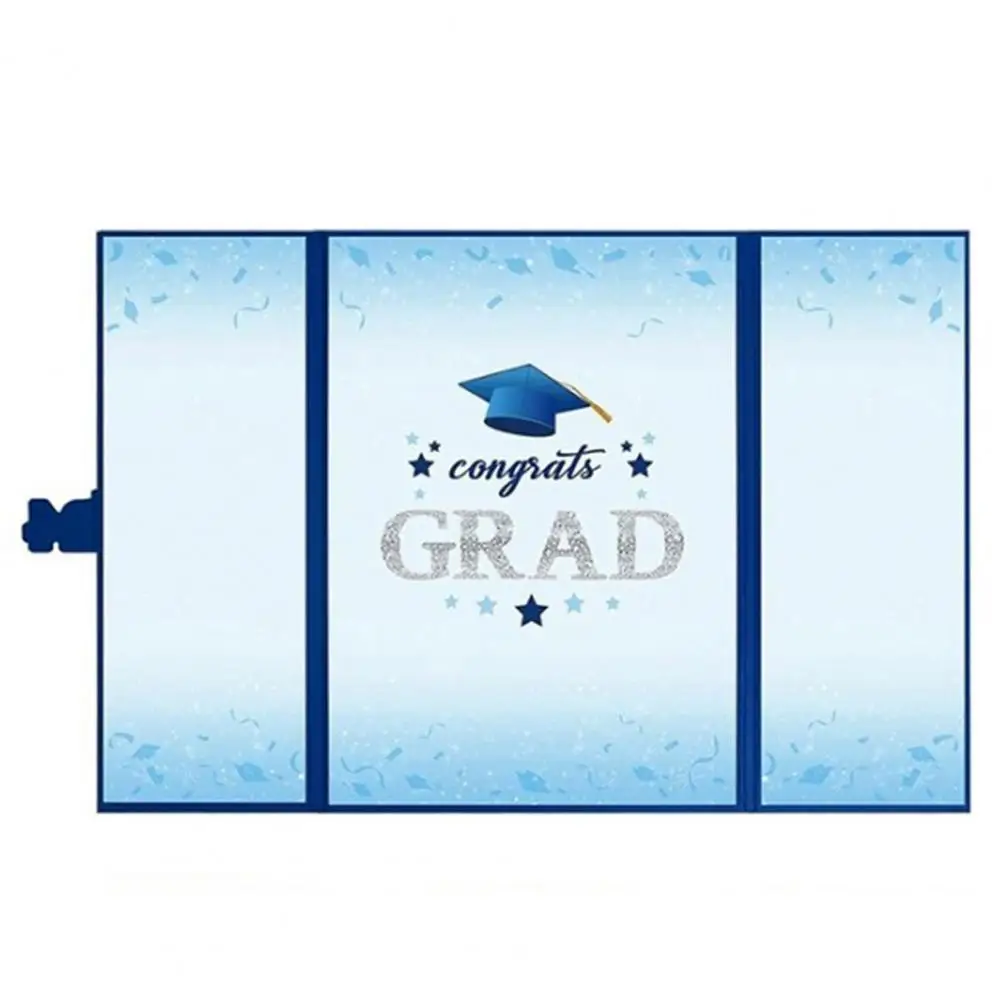 2024 Congrats Grad Signature Book Alternative Party Decoration Pattern Foldable Signing Card Board