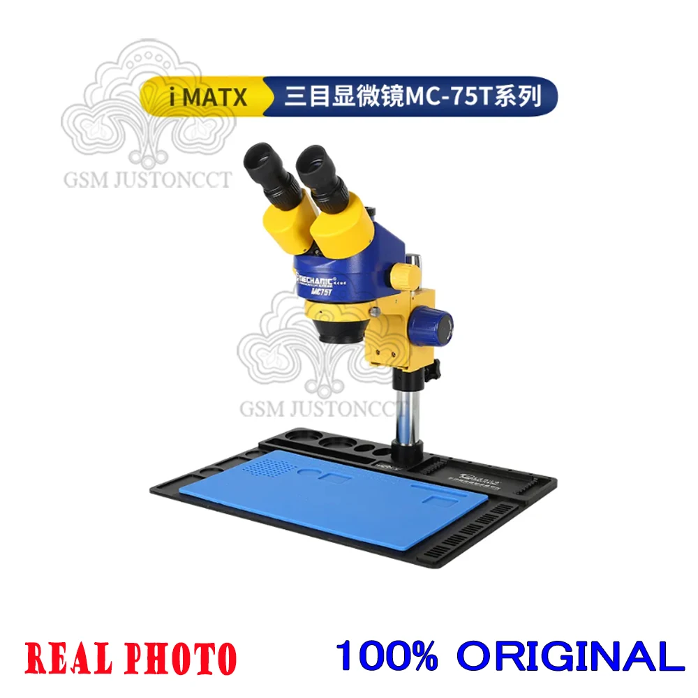 Mechanic MC24S/MC75S/MC75T Teropong Industrial/Mikroskop Stereo Triokular HD Roda Gigi Ganda untuk Pemeliharaan PCB Ponsel