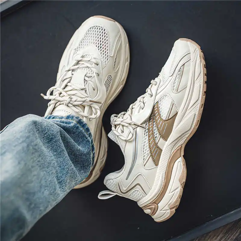 

Without Heels Demi-season Luxury Brand Sneakers Men's Tennis Man Shoses Summer Men's Breathable Shoes Sports College Temis