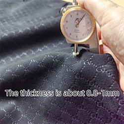 0.8/1mm Black Embossed Cashmere. First Layer Leather. Real Leather Fabric. Handmade DIY For Shoes. Inside. Whole Sheepskin