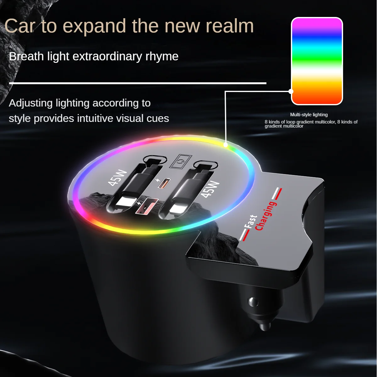 

Быстрая зарядная станция 135 Вт для BMW IX3 G08 BEV / X4M (2018-2024) с разветвителем USB и адаптером для прикуривателя