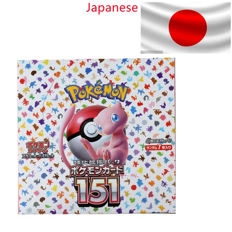 140 stks/doos Pokemon Kaart Scarlet Violet 151 Japan SV2a Sv11W Zekrom Versie TCG Classics Uitbreiding Booster Box Trade Card Geschenken