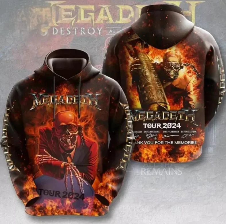 

Popular Band Megadeth Hoodies 3D Print Men Women Hip Hop Oversized Pullover Hooded Sweatshirts Fashion Streetwear Man Clothing