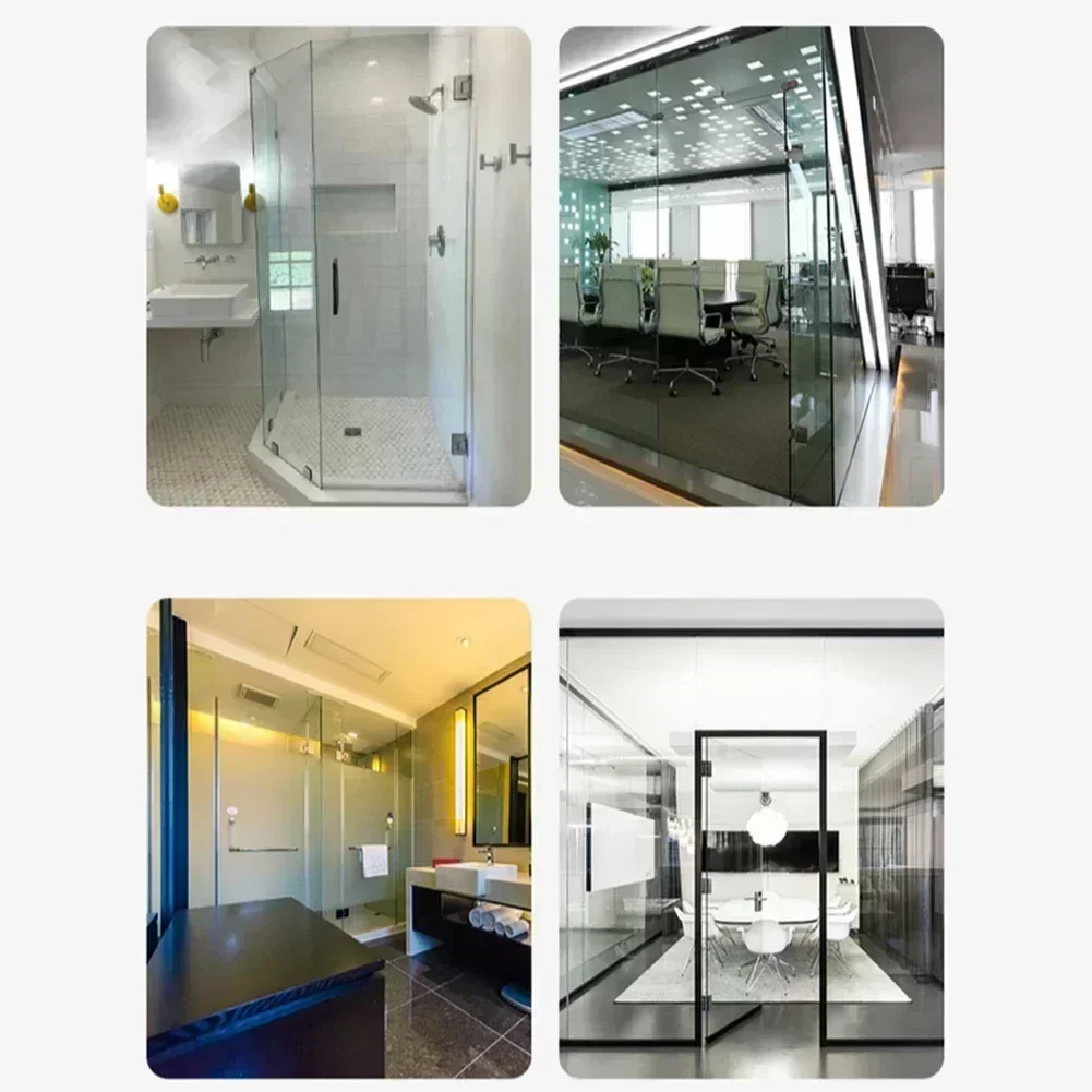 浴室ガラス取り付け真鍮製ガラスクランプ浴室金具50*50mmクイック取り付けスタイリッシュガラス金具