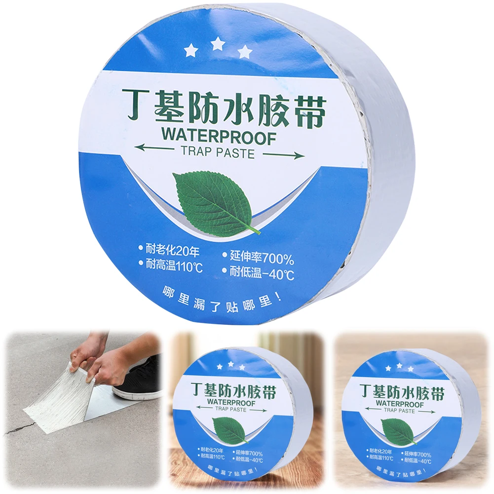 

Aluminum Foil Butyl Tape Aluminum Foil Tape Self Adhesive Butyl Tape High Temperature Resistant for Boat and Pipe Sealing