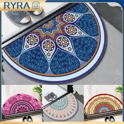 Non-Slip Bath Mat Boho Style Doormat Absorbent Carpets Entrance Mats Balcony Porch Area Rugs Living Room Bathroom