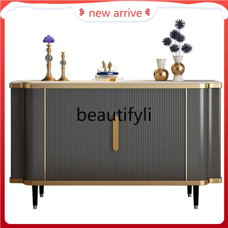 

D2520 Modern light luxury door cabinet, simple solid wood dining side cabinet enters the door, and the shoe cabinet opens the do