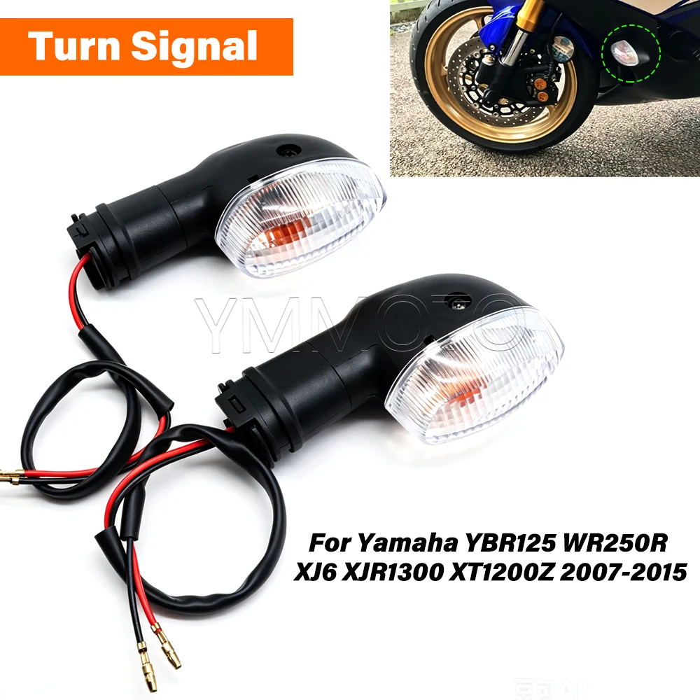 Turn Signal Lights For Yamaha YBR125 WR250R XJ6 XJR1300 XT1200Z Motorcycle Accessories Flasher Indicators Light Blinker Lamp