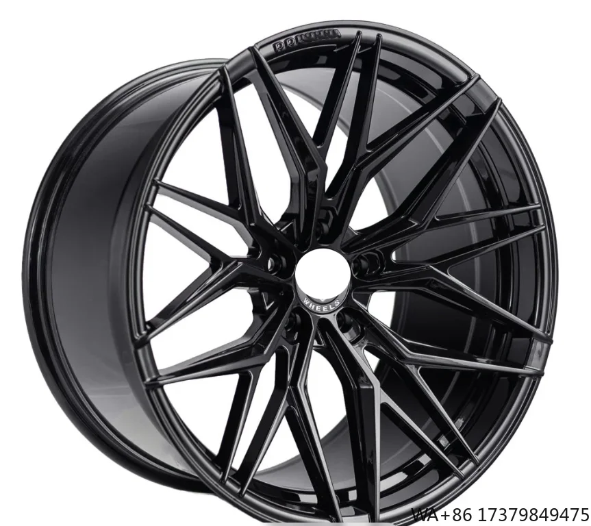

17/18/19/20 Inch Multi-Spoke Black Alloy Wheels 5x114.3 5X112 5X108 Fit for Japanese Korean German Passenger Cars