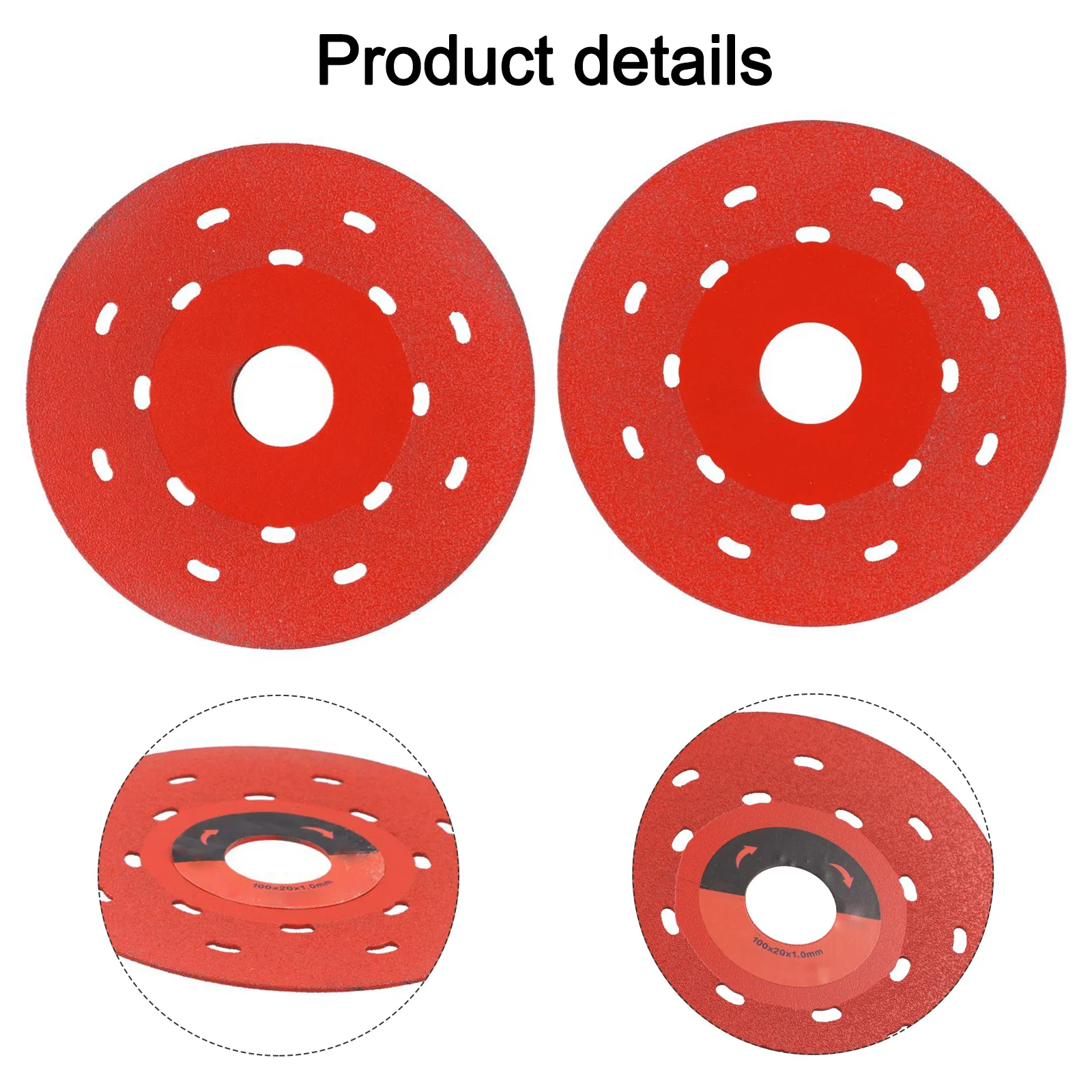 مهام البناء، أقراص القطع، عجلة القطع 4 بوصة، سهلة التركيب، مادة الصنفرة عالية الكثافة لبلاط الرخام #5