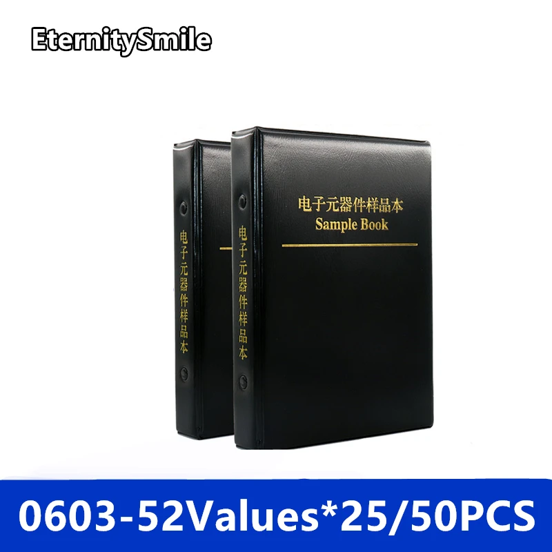 

SMD Multilayer Ceramic Inductor Kit 0603 52values X 25pcs Chip Inductance Assorted Sample Book