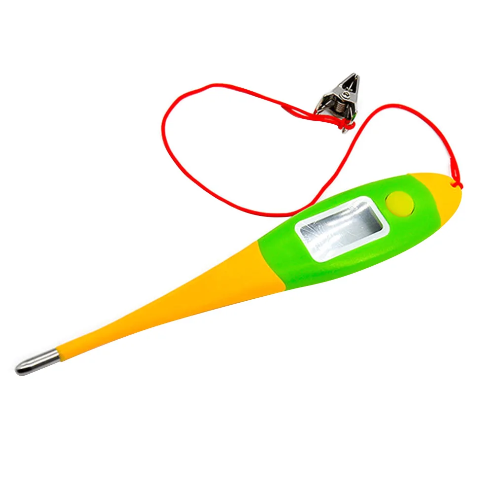 

Electronic Pet Thermometer Body Temperature Meter for Farm Animals Soft Tip LCD 35 to 43 Celsius Portable Vet Use