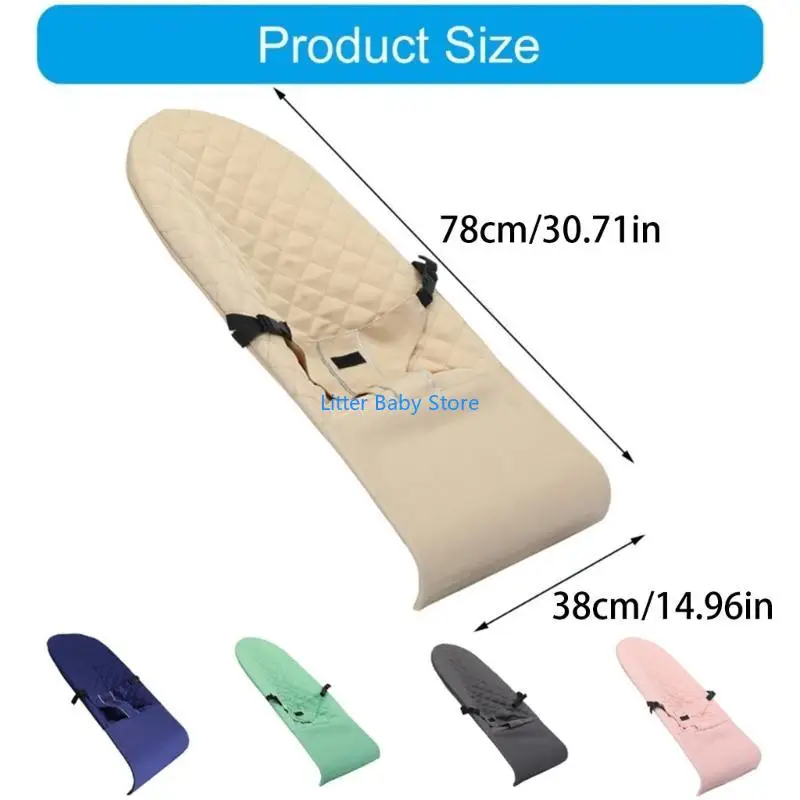 N80C Modello unico sedia a dondolo per bambini Fodera in cotone Culla traspirante Manica ricambio