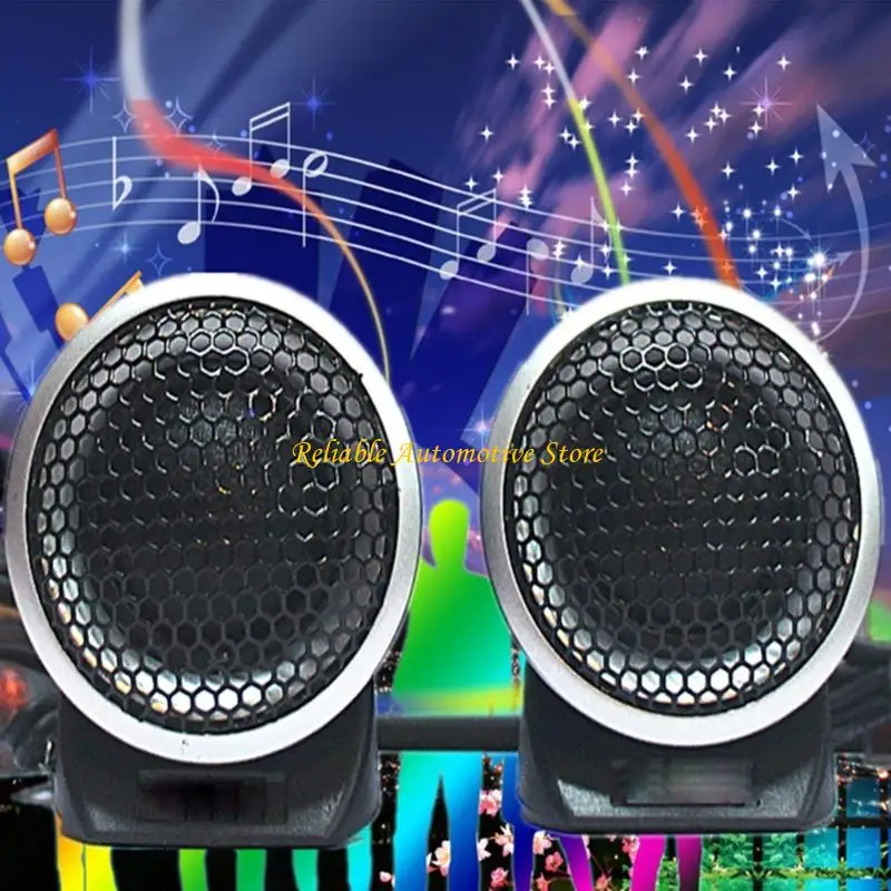 M68B HiFi Silk Dome Tweeter Speakers for Car Stereo Enthusiasts with Dynamic Response