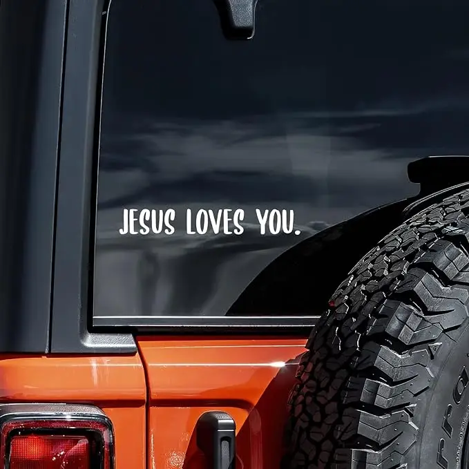 Jesus Loves You Decal Vinyl Sticker Auto Car Truck Wall Laptop