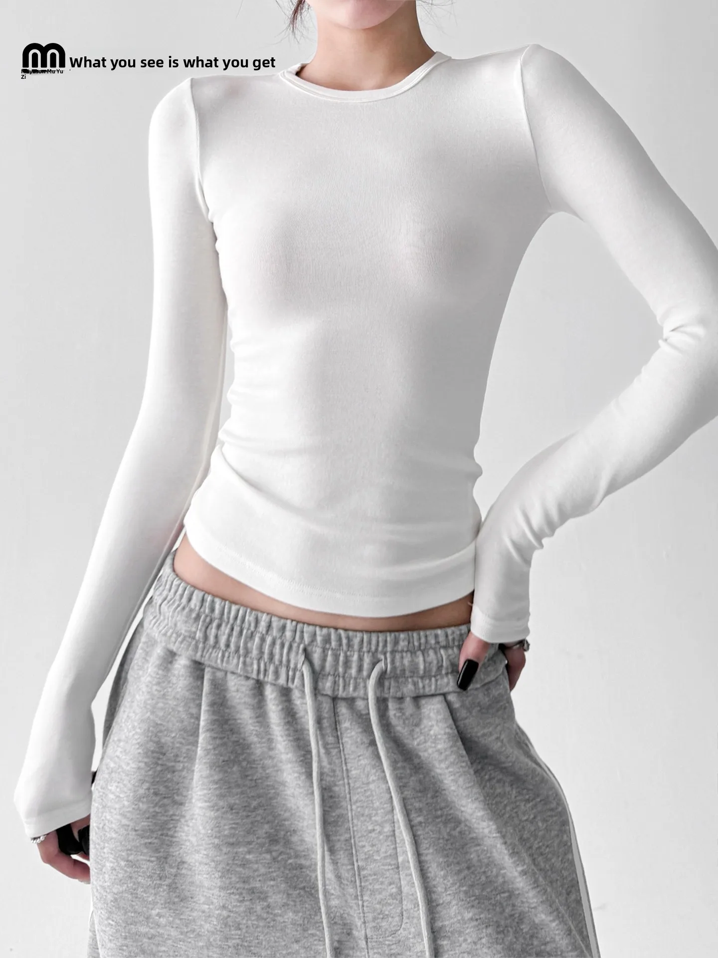 Cseta de Manga Longa Slim Fit Fena Estilo Retro Novo para o Outono Cseta Casual Tipo Universal Manga Regular