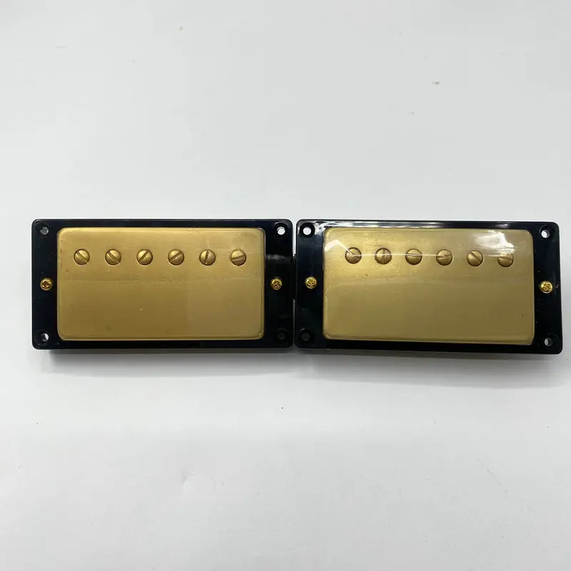 

Aged Finish Golden Color Humbucker Pickups ONE Set Genuine G&B with Pickup Rings