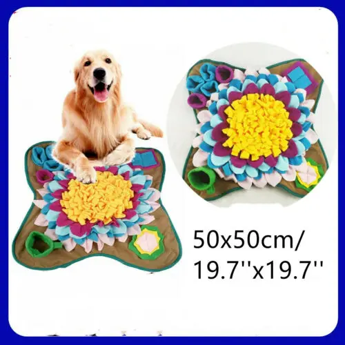 Pet Dog Snuffle Mat Nose Smell Training Sniffing Pad Dog Puzzle Toy Slow Feeding Bowl Food Dispenser Carpet Washable Dog Toys