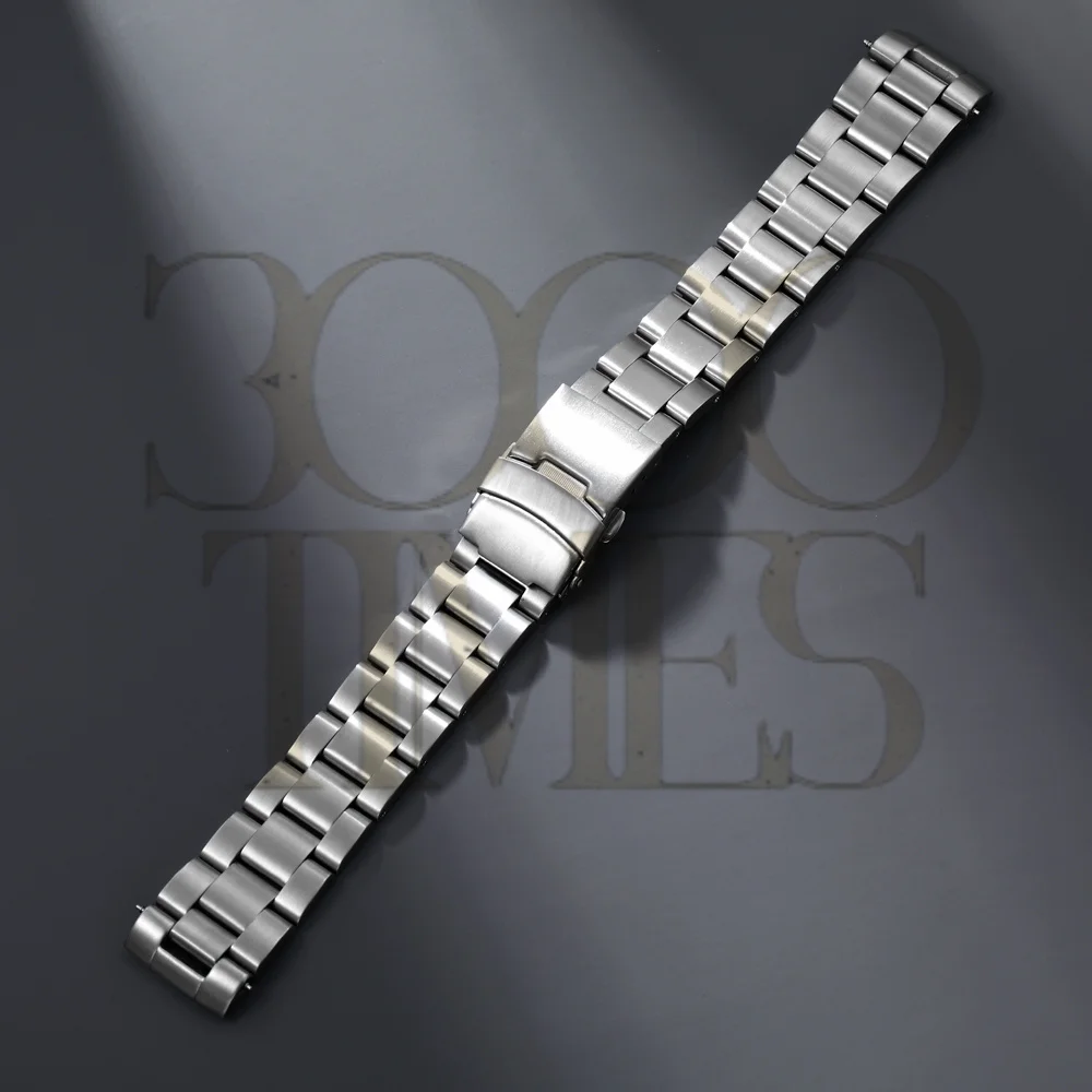 Mod Silver 20MM Stainless Steel Solid End Link Watch Strap Band Bracelet Fit For Seiko 6105 Watch