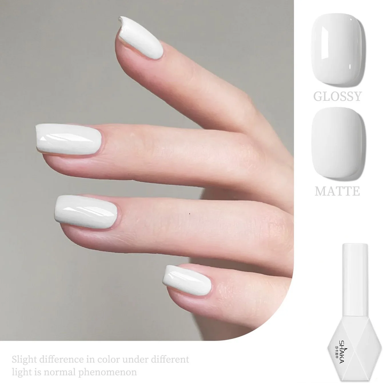 1pcs SHAKA Spring Pure Black Pure White Gel Nail Polish 2026 New Classic Temperament Whitening Nail Gel