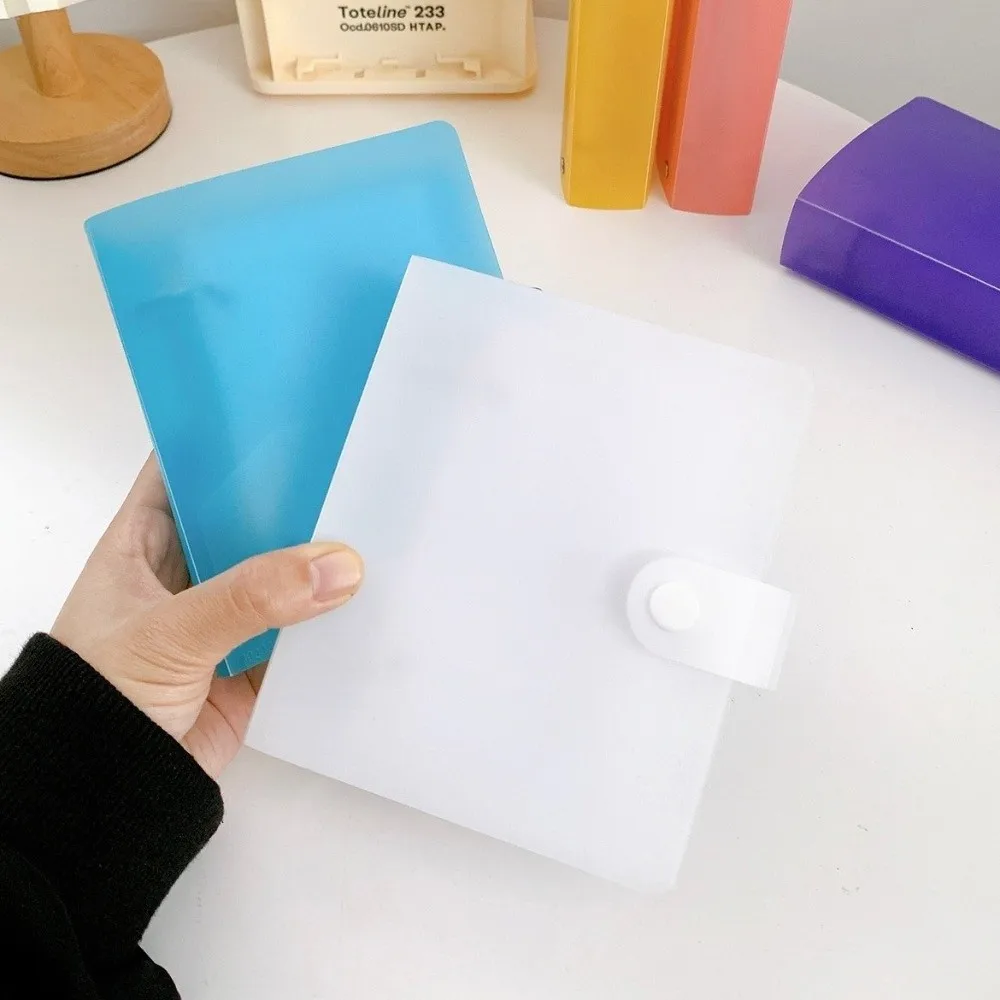 New Double Hole Loose Leaf Memo Binder DIY Macaron Color Refillable Notebook Horizontal Line Vocabulary Notebook Note Taking