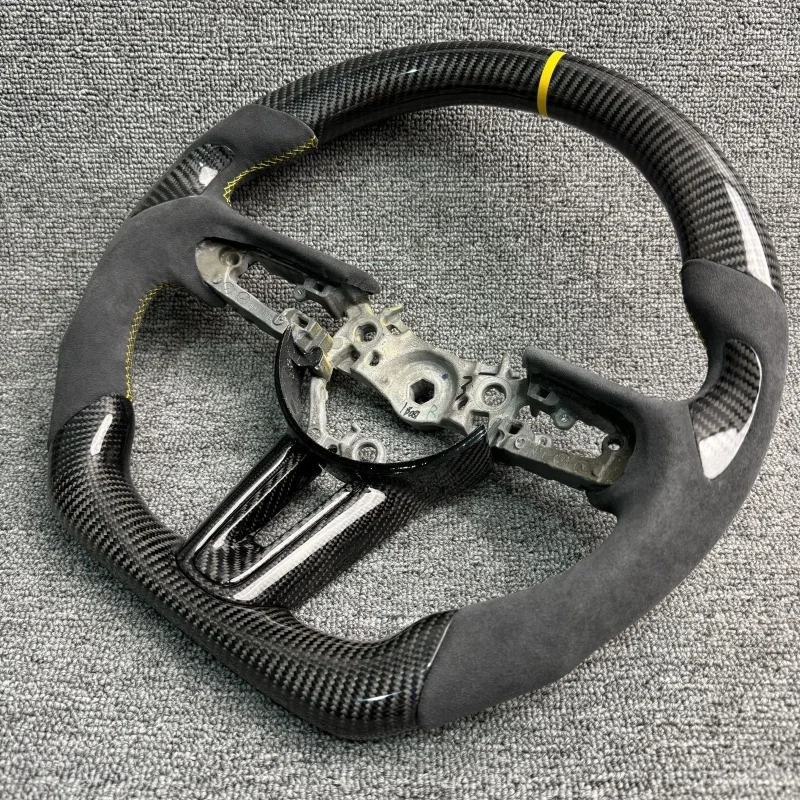 لمازدا 3 6 AxelA a Ten Za Rx8 MX5 CX3 CX8 CX9 CX-4 CX-5 Rx-7 CX5 اكسسوارات السيارات الداخلية ألياف الكربون عجلة القيادة مخصص #2