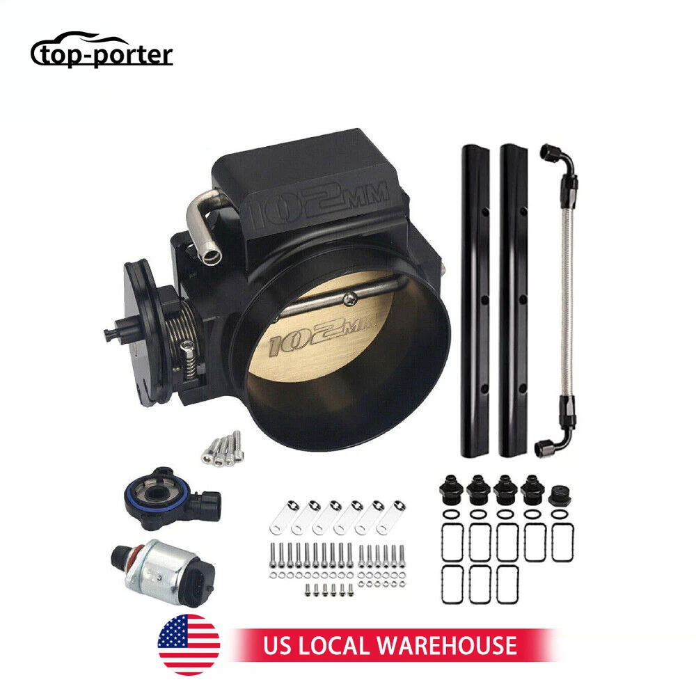 

102mm Low Intake Pipe Fit For GM III LS1 LS2 LS3 LS6 LS7 LSX 4.8L 5.3L 5.7L with Fuel Rail Throttle Body