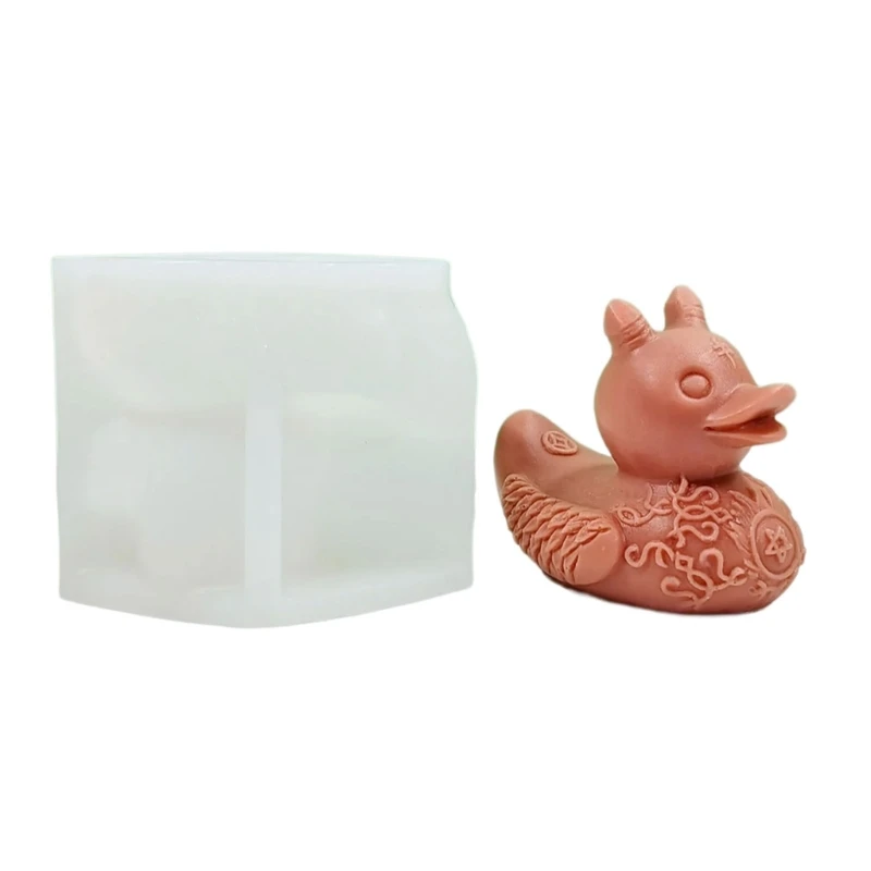 

Silicone Mold 3D Duck Resin Molds 3D Gypsum Ornaments Mold Home Decors 3XUA