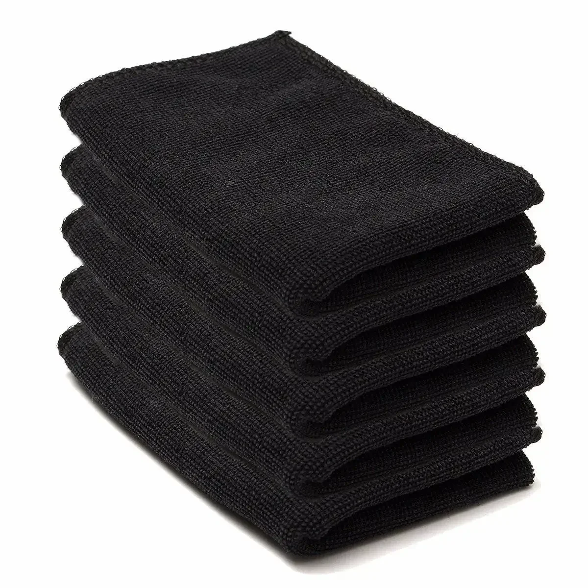 

Car 20pcs/set Black Care Polishing Wash Towels Microfibers Car Detailing Cleaning Soft Cloths Home Window 30x40cm