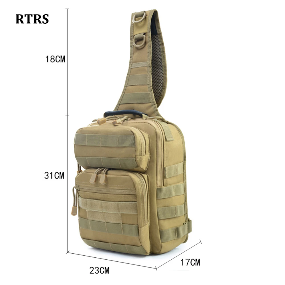 Imagem -02 - Bolsa Tático Militar Impermeável do Estilingue do Bloco Bolsa de Ombro Exterior Ciclismo Caminhadas Acampamento Caça Trekking Viagem Esporte