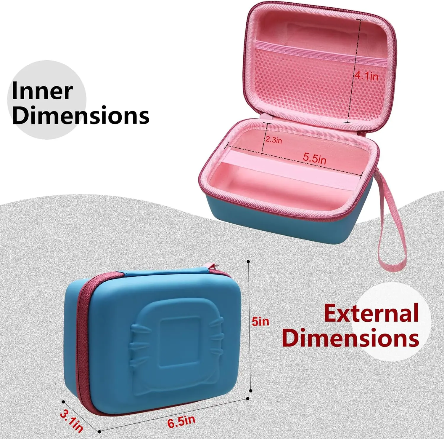 LTGEM EVA Talking Flash cards storage case Compatible with QuTZ/FREE TO FLY/Ednzion and other various brands Talking Flash Cards