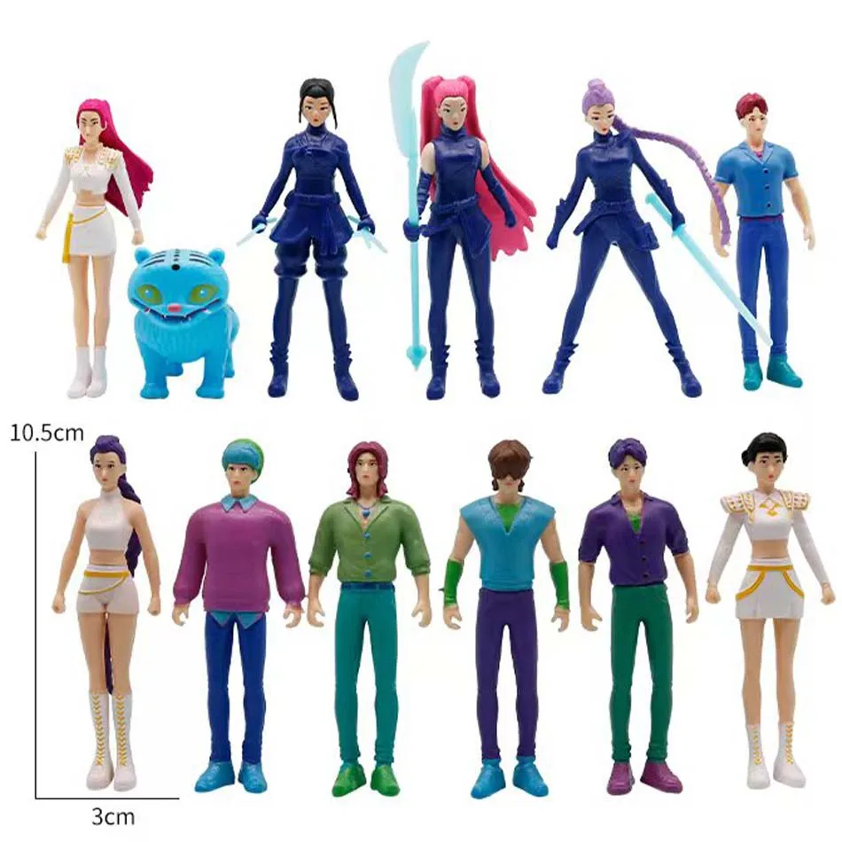 أنيمي Kpop شيطان هانت صندوق أعمى سلسلة الشكل النمر تمثال لعبة مكتب الديكور التماثيل زخرفة هالوين/عيد الميلاد هدايا الأطفال #3